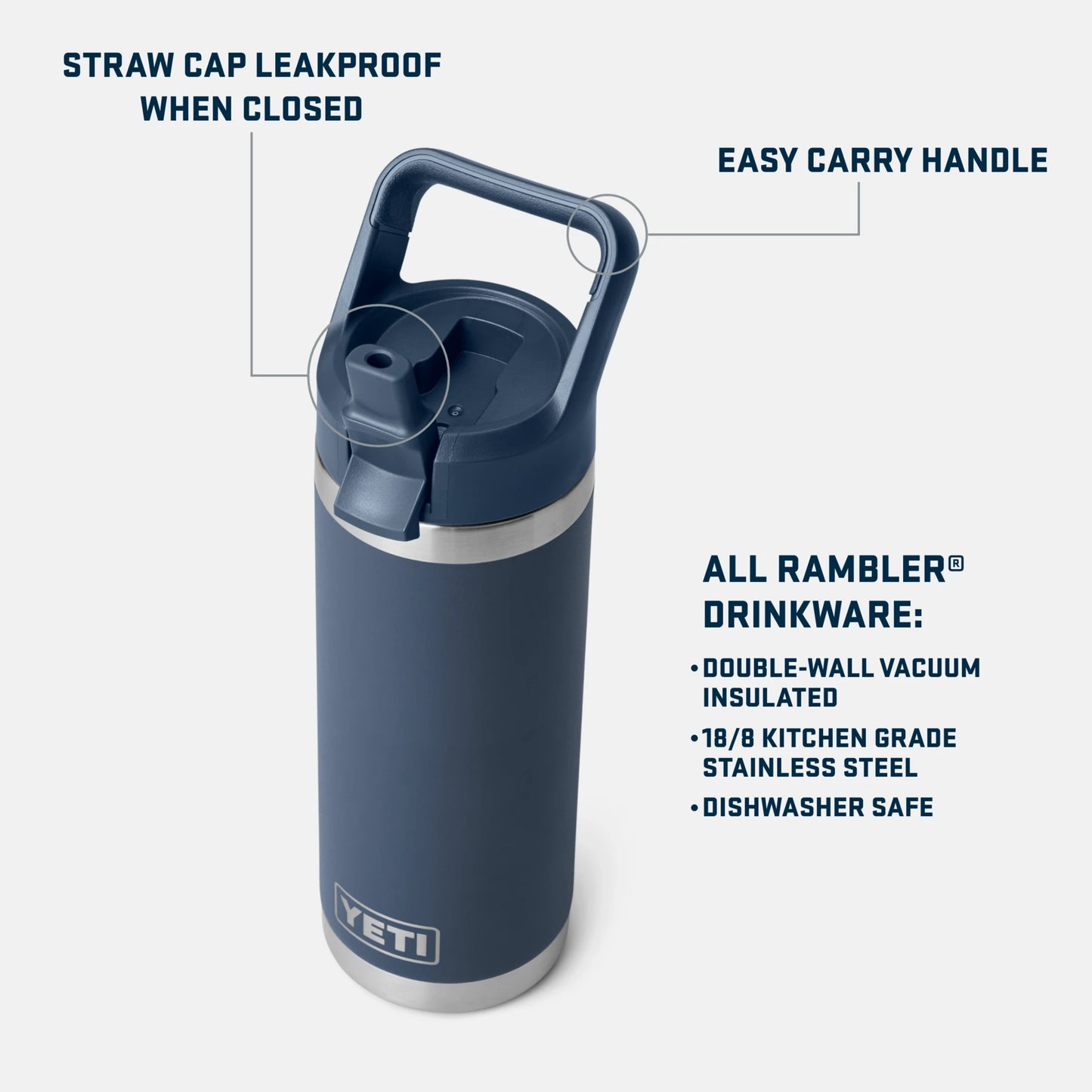 18 oz Water Bottle - US 7676